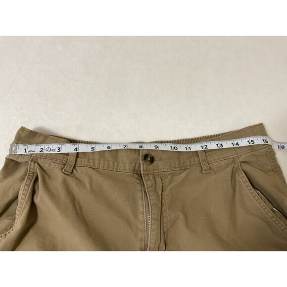 Eddie Bauer M Brown Ripstop Stretch Hiking Outdoor Elastic 34x30 Fits 33x 27.5 - Picture 3 of 5